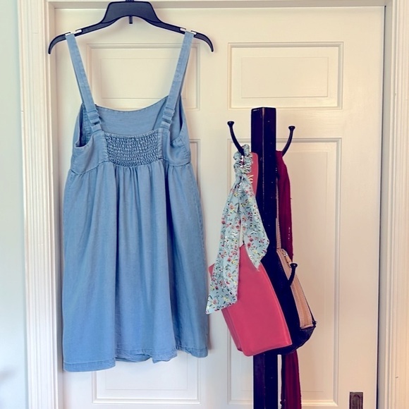 Denim Dress Adjustable Straps Size Medium EUC Button Detailing Cowgirl Up - Picture 4 of 13